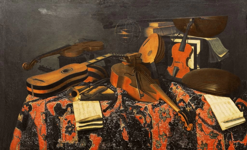 Natura morta con strumenti musicali - Haags 34, Gemeentemuseum, The Hague, Netherlands